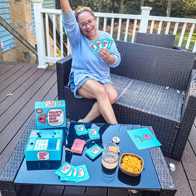 That's What She Said - Second Edition Match All New Wacky Setup Cards with New Funny Phrase Cards to See Who Has The Dirtiest Sense of Humor, Ages 17+, 4+ Players