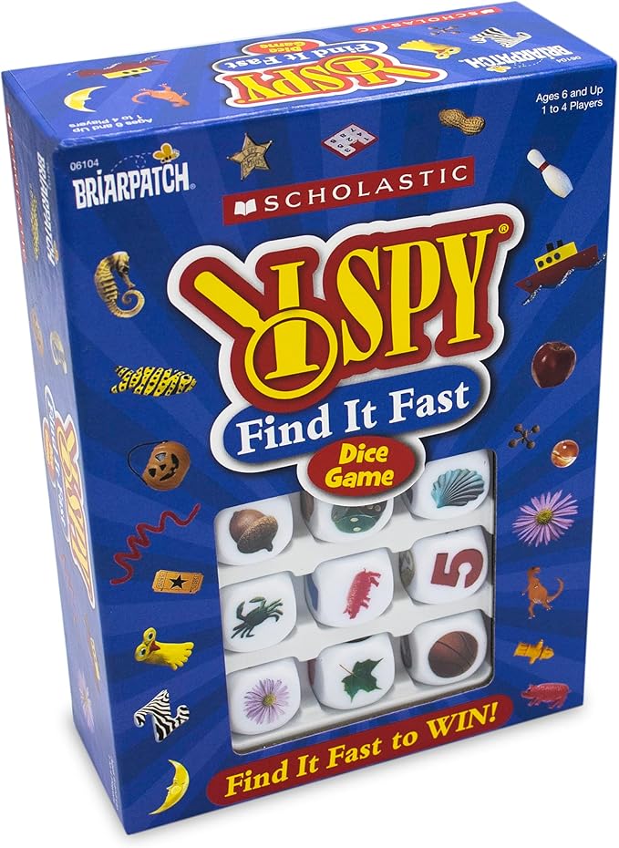 Briarpatch I SPY Find It Fast Game - an Immersive I Spy Adventure for Ages 6+ | Fast-Paced Dice Action, Brain Teasers, Hand-Eye Coordination, and Literacy Skill Building