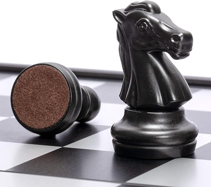 2 in 1 Travel Magnetic Chess and Checkers - 12.5"