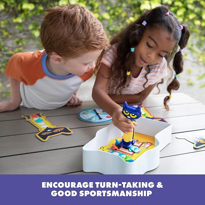 Educational Insights Pete The Cat I Love My Buttons Board Game For Toddlers & Preschoolers, For 2-4 Players, Gift For Boys & Girls, Fun Family Game For Kids Ages 3+