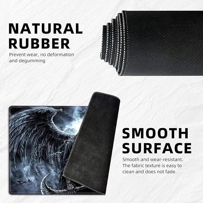 for MTG Playmat with Storage Bags, Card Playmat for TCG Card Playing Game,Rollable & Foldable for PTCG and Board Game Mat for Cards,Non-Slip Scary Skeleton Desk Mat for Home Office