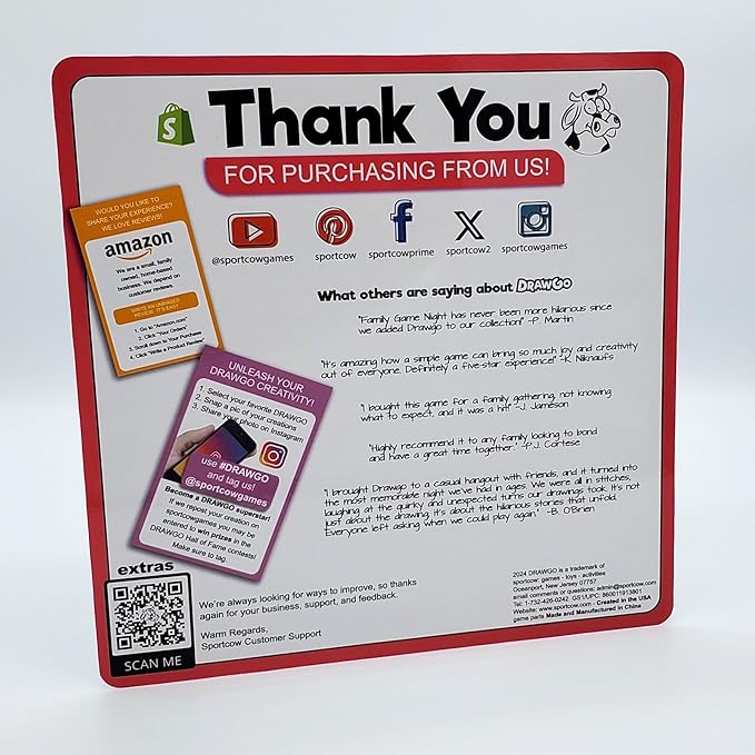 DRAWGO - Perfect for Family Game Night | Creative Drawing and Storytelling Activity | Fun Family Games | Board Games | Party Games for Adults and Kids | Ages 7+ | Replayable and Easy to Learn