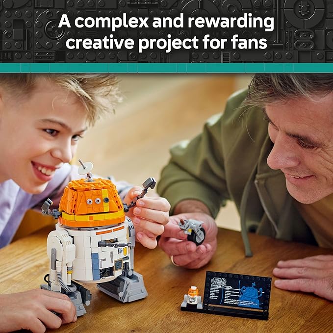 LEGO Star Wars: Ahsoka Chopper (C1-10P) Astromech Droid Set - Building Toy for Kids, Ages 10+ - Makes a Great Gift for Boys and Girls - Model Kit and Room Decor Idea for Sci-Fi Adventure Fans - 75416