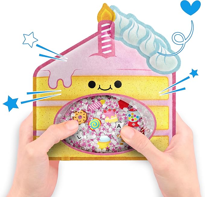BIZYBOO - The Original Seek & Find Plush - Hidden Object Search Problem Solving Educational Matching Game for Kids 2 and Up (Frosty)