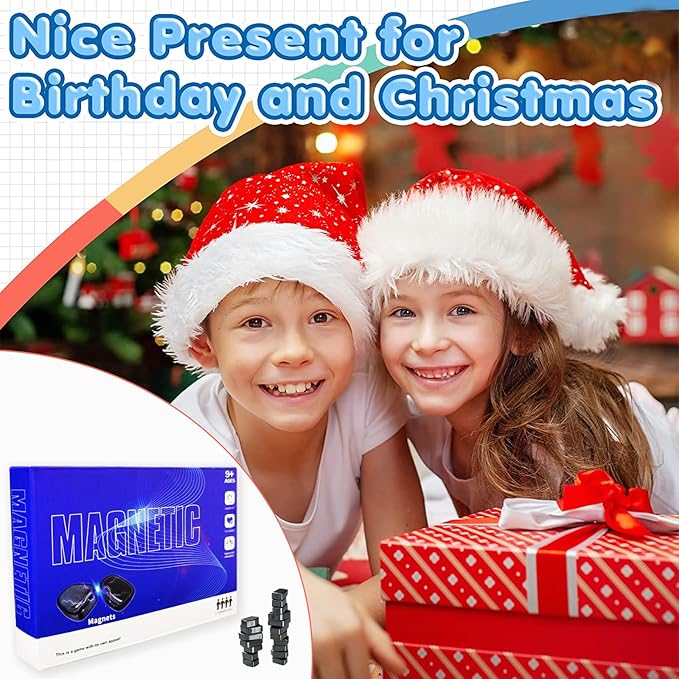 Magnetic Chess Game Set for Kids and Adults, 2024 New Fun Table Top Multiplayer Magnetic Chess Game with Stones, Tabletop Board Games Strategy Game Family Party Games