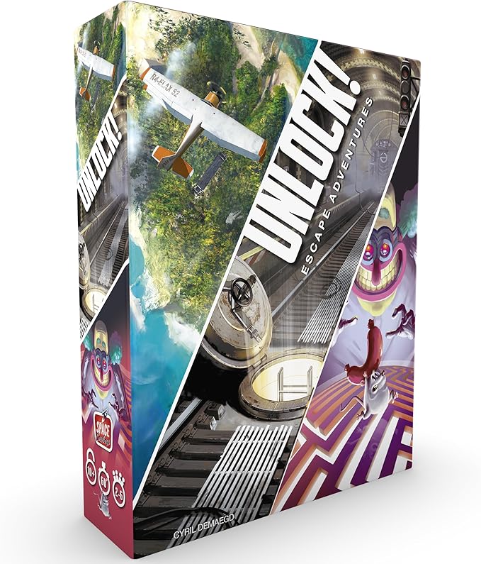 UNLOCK! Escape Adventures Card Game - Escape Room-Inspired Cooperative Adventure, Fun Family Game for Kids and Adults, Ages 10+, 1-6 Players, 1 Hour Playtime, Made by Space Cowboys