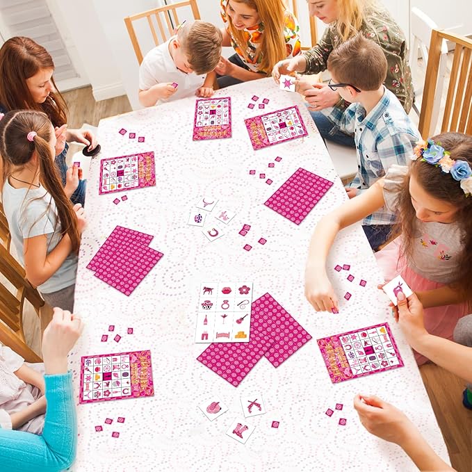 Cowgirl Bingo Games, 24 Players Bingo Cards, Cowgirl Party Activities for Family Friends, Birthday Gifts for Women Ladies, Bingo Supplies Cowgirl Bachelorette Party Supplies -06