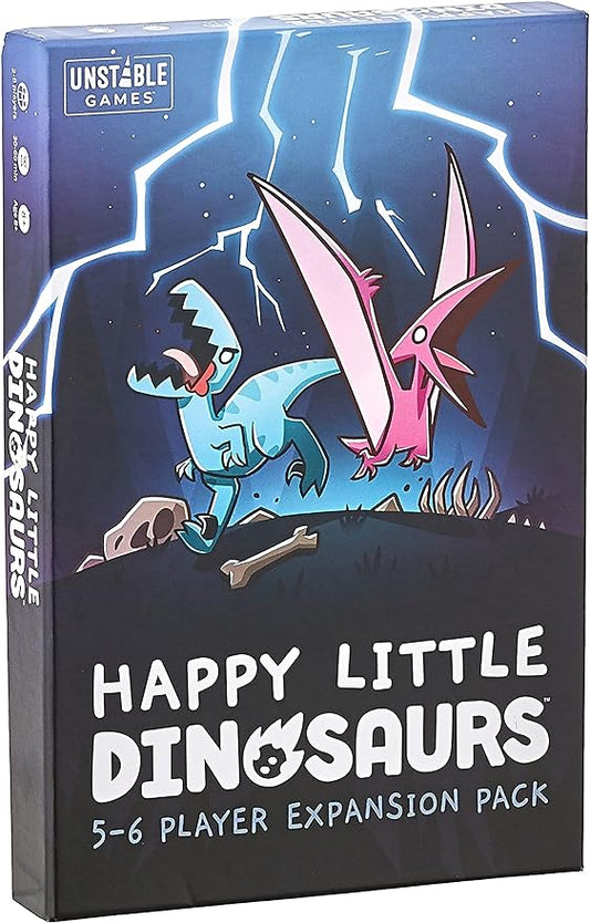 Happy Little Dinosaurs: 5-6 Player Expansion Pack - Cute card game for kids, teens, & adults - Dodge life’s disasters! - 5-6 players ages 8+ - Great for game night