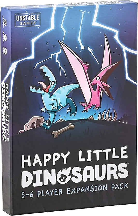 Happy Little Dinosaurs: 5-6 Player Expansion Pack - Cute card game for kids, teens, & adults - Dodge life’s disasters! - 5-6 players ages 8+ - Great for game night