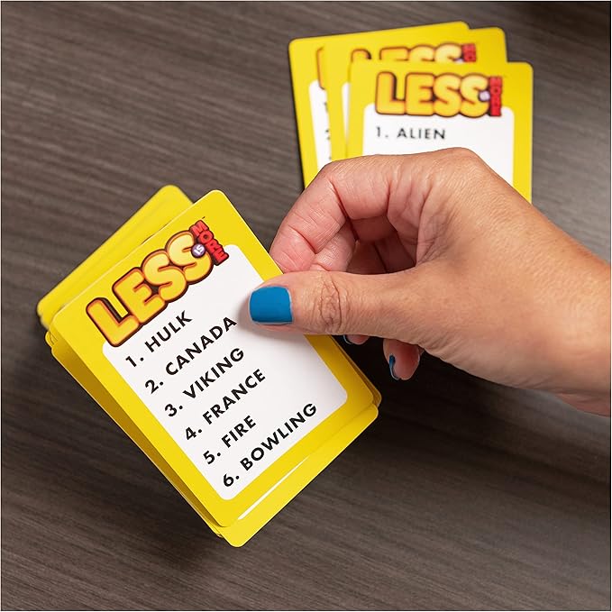 Less is More, Party Board Game Fun Word Letter Card Game Funny Gift Toy Living Room Family Game Night, for Adults, Teens, and Kids Ages 8 and up