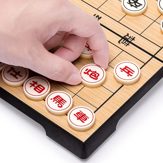 Yellow Mountain Imports Chinese Chess (Xiangqi) Magnetic Travel Set (9.5 Inches)