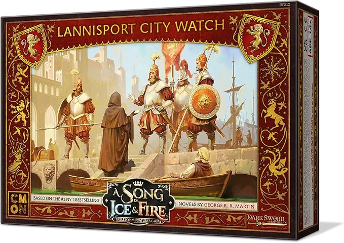 CMON A Song of Ice and Fire Tabletop Miniatures Game Lannisport Enforcers Unit Box | Strategy Game for Teens and Adults | Ages 14+ | 2+ Players | Avg. Playtime 45-60 Minutes | Made by CMON