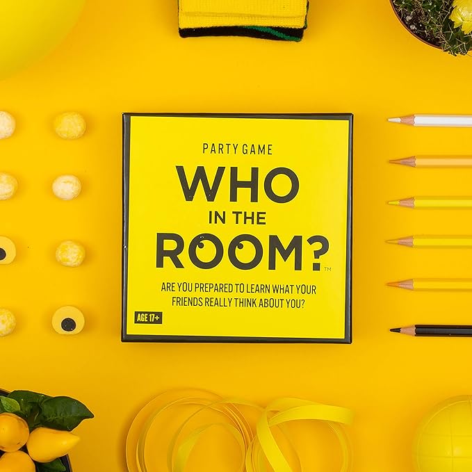 Hygge Games Who in The Room? Party Gamef Yellow