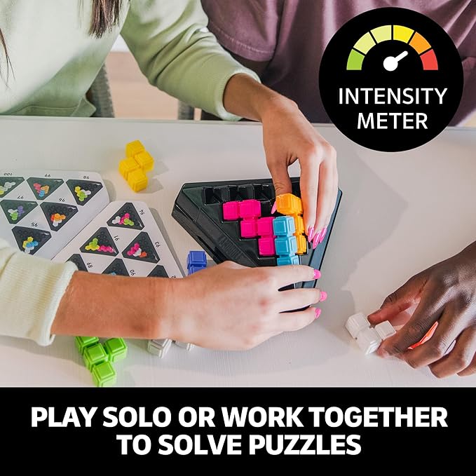 Educational Insights Kanoodle Pyramid - 3D Brain Teaser Puzzles, Single Player Brain Game, Handheld Travel Games for Kids, Challenging Logic Puzzle Games and Gifts for Kids, Teens & Adults Ages 7+