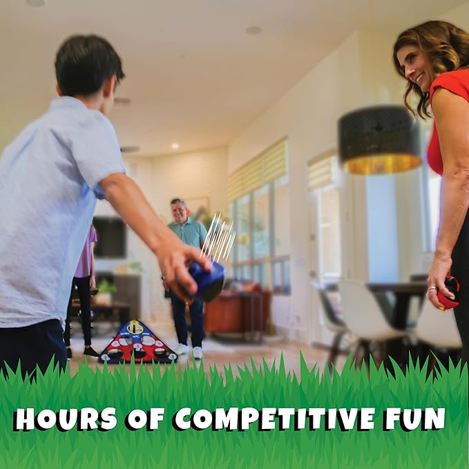 TOSS & ROLL NN' Hole Game Set | Portable Cornhole Set for Water or Land | Bean Bag Balls Toss Outdoor Games for All Ages | Outdoor, Indoor, Beach, Backyard, Tailgating, Camping Game