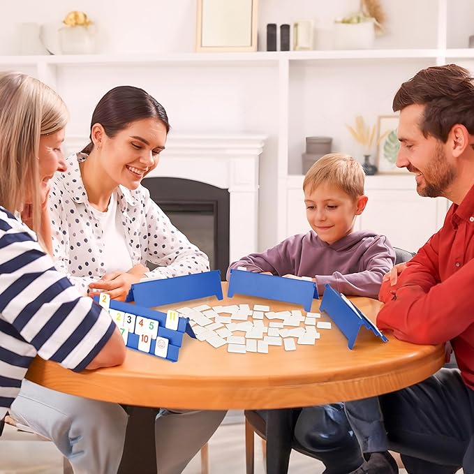 Point Games Rummy Cube 6 Player Edition Set - Classic Family Game, Ages 8+ with More Tiles, Six Racks - Ideal for Kids, Adults & Family Game Night