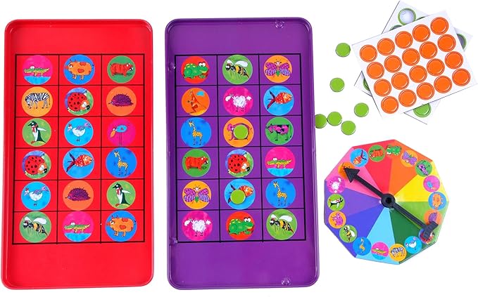 The Purple Cow Animal Bingo Game - Car Games , Airplane Games and Quiet Games