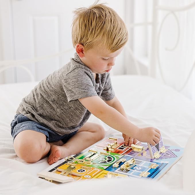 Melissa & Doug Latches Wooden Activity Board