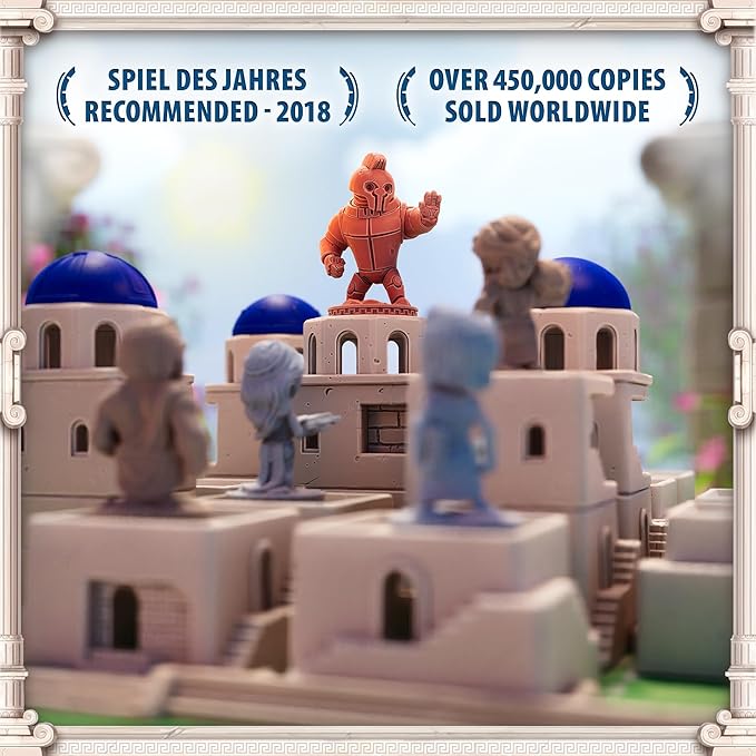 Santorini: Second Edition - an Elegant, Accessible Strategy Game Based in Greek Mythology | Ages 8+ | Plays in 20 Minutes