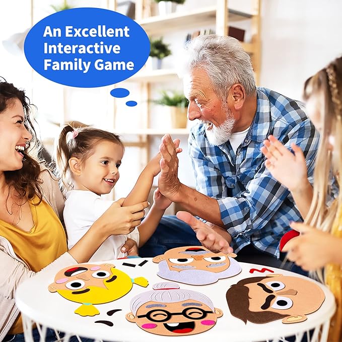 Craftstory 116 Pcs Social-Emotional-Learning-Activities for Kids - 6 Family Feelings-Board-Games, Autism Sensory Toy Learning Materials Educational Speech Therapy Toys for Toddlers Age 3+