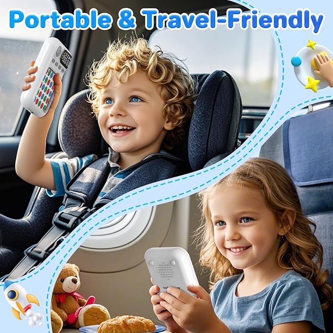 Handheld Game for Kids, Math Games, Memory Game with Flash Cards, Sensory Fidget Toys, Learning & Education Toys, Birthday Gifts for Boys & Girls Ages 6 7 8 9 10 11 12