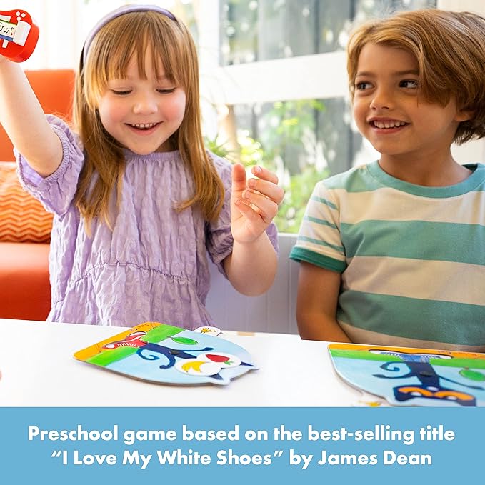 Educational Insights Pete The Cat I Love My White Shoes Game Board Game for Toddlers & Preschoolers, Gift for Toddlers Ages 3+