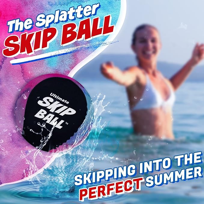 Activ Life The Ultimate Skip Ball – Water Bouncing Ball (2 Pack) Create Lasting Memories with Your Friends & Family at The Beach, Lake or Pool - Great for All Ages