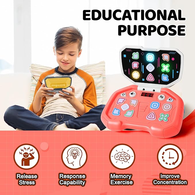 Handheld Game for 6-12, Sensory Fidget Toys for Kids 8-12, Boys&Girl ADHD Toys,999 Levels. 4 Modes，Birthday Gifts for Boys Girls，Fidget Toys for Kids Age 6-12