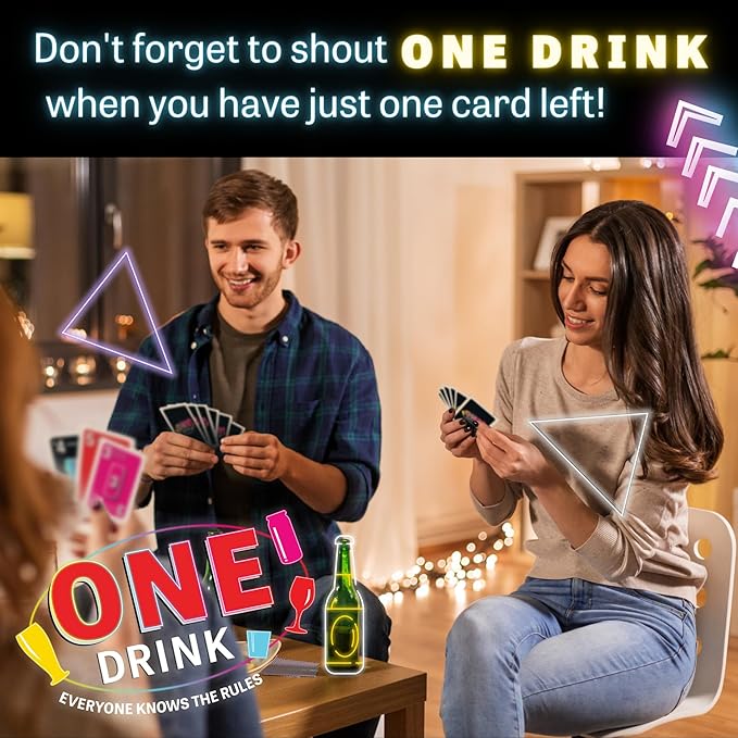 One Drink - Adult Drinking Game for Parties - Fun and Easy Card Game for Game Nights