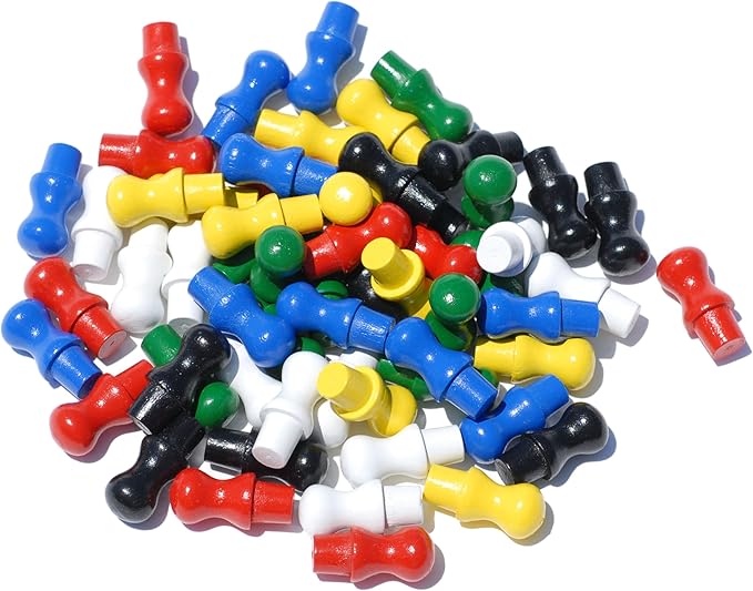 WE Games Replacement Wooden Pegs for Chinese Checkers
