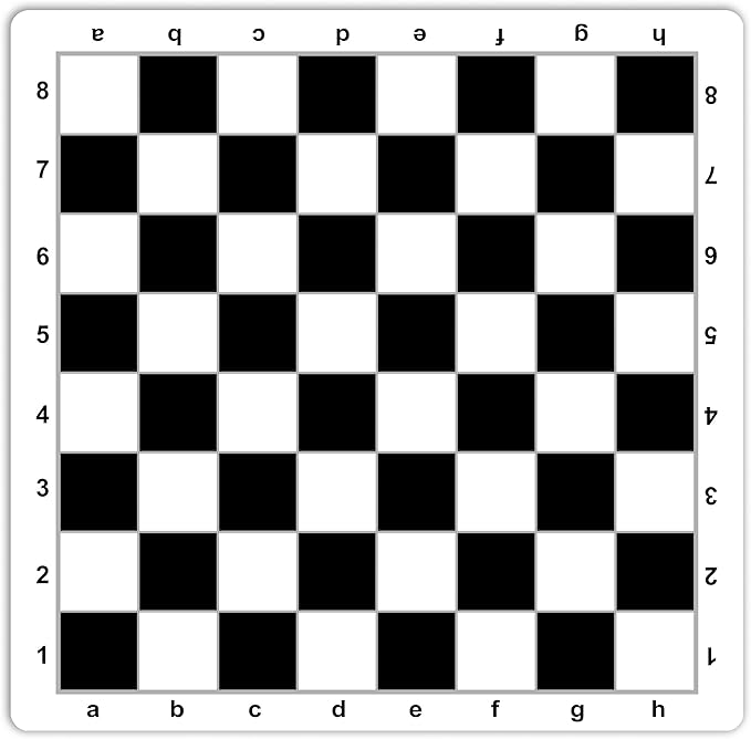 WE Games Mousepad Chess Board 20 in. Black Color with Classic Design – Premium Tournament Chess Mat, Perfect Travel Chess Board for Adults