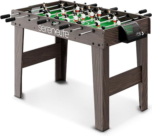 SereneLife Competition Sized Foosball Table, Full Size 48in Portable Soccer with Ball for Home, Arcade Game Room, Board Game for Indoor or Outdoor, Family Game Night, Perfect for Kids and Adults