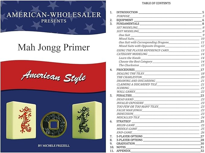 NEW! - American Mahjong Set - 166 White Tiles (All-in-One Rack/Pushers), Silver Aluminum Case - Large Classic Mah Jongg Game Set