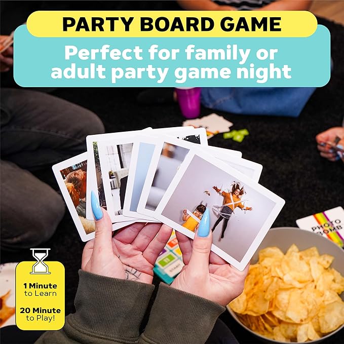 The Viral Party Board Game - Find The Photobomber - Light Strategy Party Game - Ages 13+