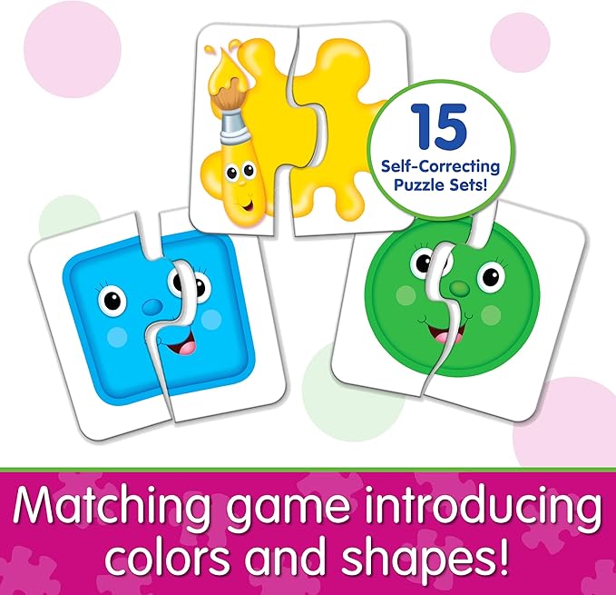 The Learning Journey: My First Match It - Colors and Shapes- 15 Piece Self-Correcting Matching Puzzles - First Learning Toys for Toddlers 2-5 - Award Winning Toys