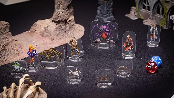 Arcknight Flat Plastic Miniatures: Pirates; 62 Unique High Seas-Themed Minis for DND 5e and Pathfinder; Affordable, Skinny Figurines for Dungeons and Dragons and Other Tabletop RPG Games