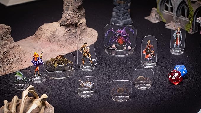 Arcknight Flat Plastic Miniatures: Ancient Evils; 62 Unique Evil-Themed Minis for DND 5e and Pathfinder; Affordable, Skinny Figurines for Dungeons and Dragons and Other Tabletop RPG Games