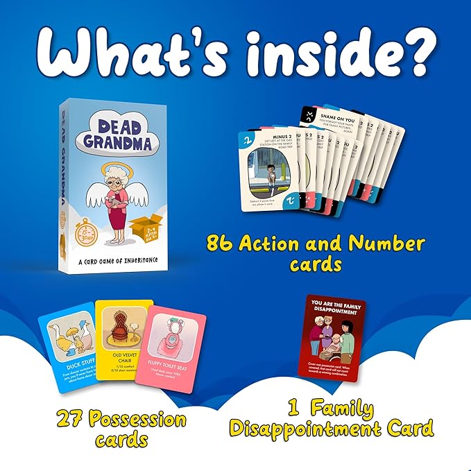 A Card Game of Inheritance - Fun and Clever Family Game for Adults, Teens, and Kids - Strategic Party Play for 2-4 Players