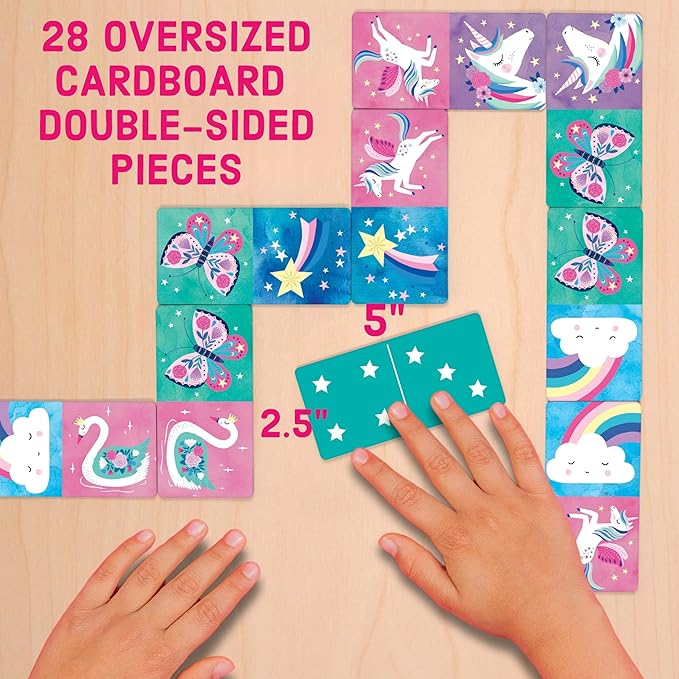 Mudpuppy Unicorn Dominoes