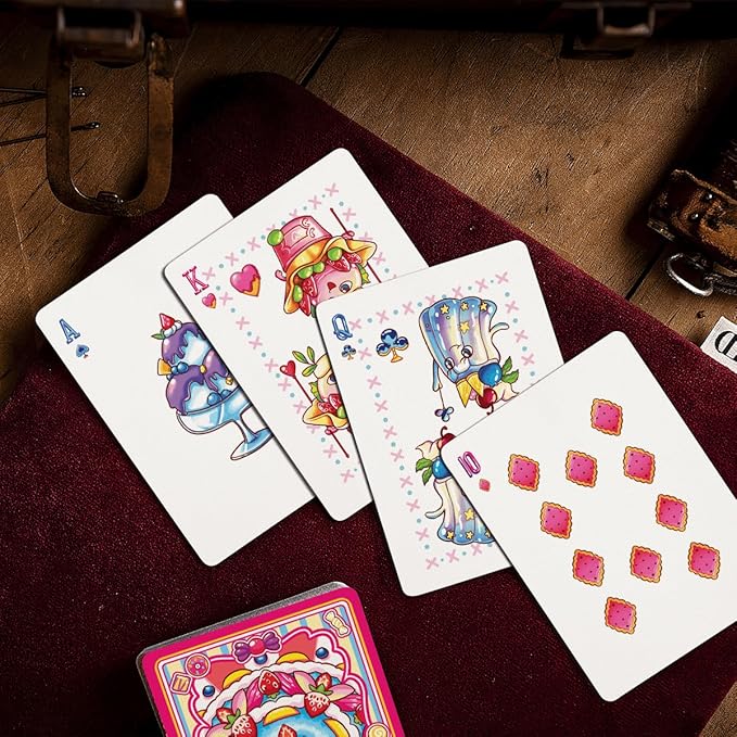 Adorable Sweet Treats Playing Cards Cute Food for Adults Friends Family Games