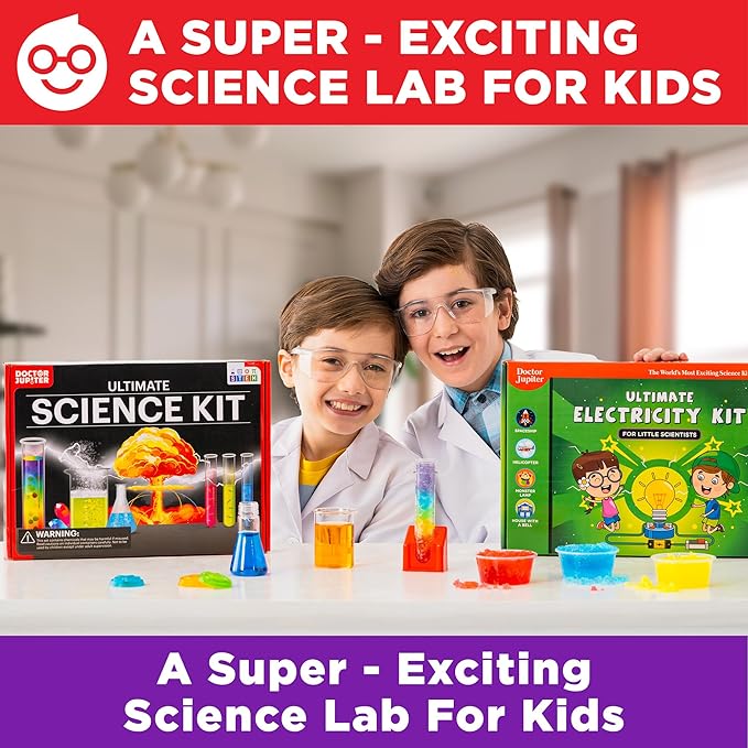 Doctor Jupiter Ultimate Science Gift Set of Science Kit, Electricity Kit for Kids Age 8-12 | Birthday Gifts for Boys & Girls of 8,9,10,11,12,13,14 Year Olds | STEM Learning & Education Toys