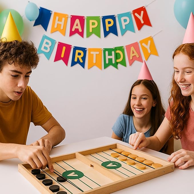 AUTERRE® Extra Large Sling Puck Game - Fast Sling Puck Game Large Size for Adults and Kids - Sling Board Game for Family Fun, Parties, or Game Night - Exciting Fast Sling Puck Game