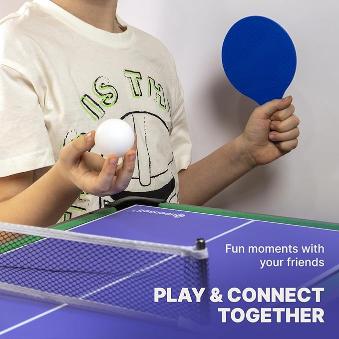4 in 1 Mini Game Table 28"– Multi Game Table for Adults and for All Family Mini Air Hockey Table, Mini Ping Pong Table, Foosball Table, Pool Table - Tabletop Game