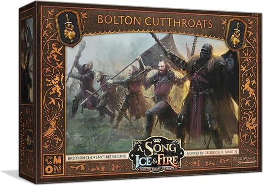 A Song of Ice and Fire Tabletop Miniatures Bolton Cutthroats Unit Box - Ruthless Mercenaries for Your Army, Strategy Game for Adults, Ages 14+, 2+ Players, 45-60 Minute Playtime, Made by CMON