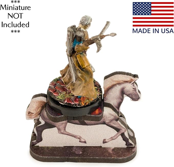 C4Labs Horse Character Mount | x4 Mounts | 1x2in Base | Role Playing Games | DND D&D Pathfinder
