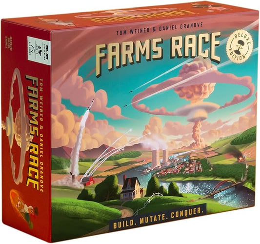 Deluxe Edition - Nuke Your Friends. 1-2 Hour Strategy Board Game for Adults and Family. Mensa Select Winner. Ages 14+. 2-5 Players.