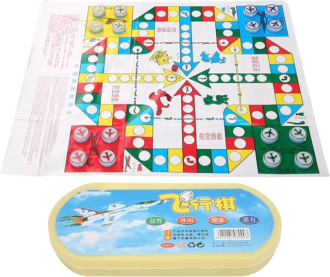 Children Aeroplane Chess, Flying Chess Clear Color for Home and Travel