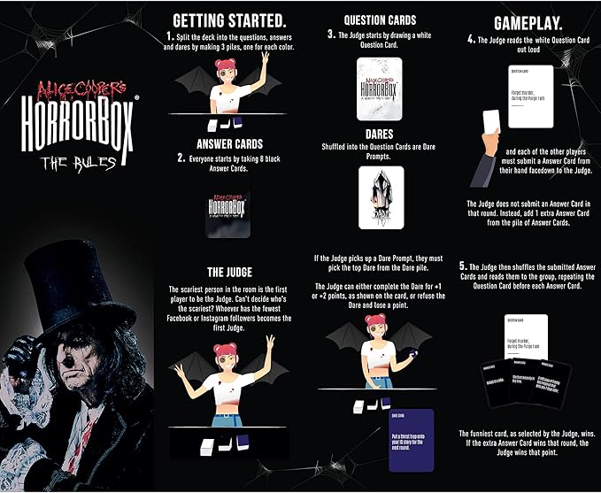 FITZ Games Alice Cooper's HorrorBox Adult Party Game 40-Card Expansion Pack (Supernatural)