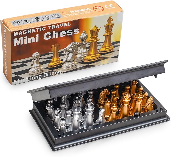 Travel Magnetic Chess mini Set (5 inches)-Compact, Foldable, Educational Board Game
