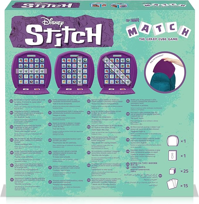 Top Trumps Match Game Lilo & Stitch - Family Board Games for Kids and Adults - Matching Game and Memory Game - Fun Two Player Kids Games - Memories and Learning, Board Games for Kids 4 and up